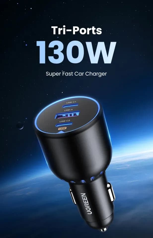 UGREEN 90413 130W CAR CHARGER